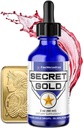 FWS Colloidal Gold Liquid Drops, Ascension Meditation Spiritual Aid Brain Boost, Enhance Awareness Clarity Dreams Intuition, Made from 99.99% Pure Swiss Gold, 100 ppm, Ruby Red, Real 24K