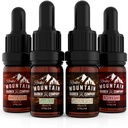 Rocky Mountain Barber Company Beard Oil Sample Size Pack - 4 unikaalset habemeõli sorti (0,17 oz iga) - Cedarwood, Sandalwood, Bamboo & Unscented - Sisaldab eeterlikke õlisid