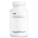 Supersmart - NAG täiendus 1500mg päevas (N-atsetüülglükoosamiin) - suure imendumisega glükoosamiinsulfaat | Mitte-GMO & Gluteenivaba - 90 taimetoitlast kapslit
