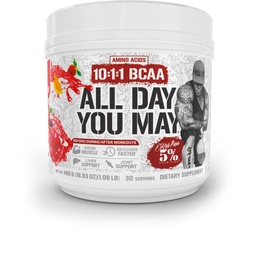 5% Toitumine Rikkalik Piana AllDayYouMay BCAA pulber | Premium Intra & Post Treening Aminohapped, Hüdratsioon, Kestvus, Lihaste Taastamine, Liigeste Ja Maksa Toetus | 16.93 oz, 30 Servings (Fruit Punch)