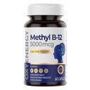 OxyEnergy Metüülvitamiin B12 5000mcg, ekstra tugevus Metüülkobalamiin B-12 toidulisandid folaadiga, tuginärvid, energia ainevahetus ja kognitiivsed, 60 kapslit