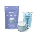 Blume Superfoods Latte - Sinine lavendlipulber sinise spirulina ja kookospiimaga, kofeiinivaba, madala suhkrusisaldusega, orgaaniline, Keto sõbralik, vegan, toetab und ja rahu, Lavendel Latte - 25 Servingut