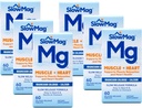 Aeglane mag Magneesiumkloriid ja kaltsium, 60 tabletti iga (väärtuse pakett 6)
