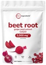 Suhkrupeedi juur 3,000mg koos viinamarjaseemne ekstrakti & CoQ10, 400 tabletti | 200 serveerimist | Superpeedi täiendused värskest peediekstraktist lämmastikoksiidi, vererõhu ja südame tervise toetamiseks