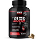 FORCE FACTOR Test X180 vallandatud testosterooni Booster meestel ehitada lihaseid, suurendada tugevust ja parandada jõudlust, Testosterooni täiendus meeste tervisele, 90 kapslit