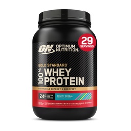 Optimum Nutrition New Flavor Gold Standard 100% vadakuvalgu pulber, puuviljaline teravili, 1,98 naela (pakend võib varieeruda)