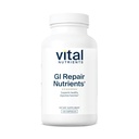 Vitaalsed toitained GI toitainete parandamine | Lekkeline soolekapsel L-glutamiini ja N-atsetüüliga | Seedeensüümi lisand soolestiku tervise ja seedimise toetamiseks | Gluteen ja piimavaba | 120 kapslit