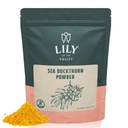 Lily of the Valley Sea Buckthorn Powder - Rhamnus Cathartica - No Added Sugar - Tart Berry Maitse - Vegan & Gluten-free - pakendatud taassuletavasse kotti (4oz, 113g)
