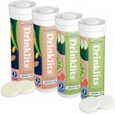 Joogiklaasid Ingver-Lime & Sidrun-Lime elektrolüütide tabletid (4) Tube Bundle | Daily Hydration Combo Pack | Great Maste – 0g Sugar – Natural Sport Drink | 40 Servings - 10 Tablett per Tube