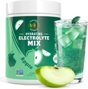 Elektrolüütpulber - null suhkru krõbe Apple Hydration Mix | 90 Servings | Keto, Vegan, Gluteenivaba | Looduslikud elektrolüüdid lihaste taastamiseks, energia ja krampide toetamine | naistele, jooksjatele, sportlastele