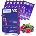 Glükoos SOS Glükoos Berry Medley Glükoosi pulber , looduslikud dekstroosi pakendid , kiire imendumine , kohene lahustumine , vett ei ole vaja , 6 kotikest karbi kohta