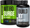 Jacked Factory Nitrosurge Preworkout Blue Vaarika & Ehita XT Lihaskoe ehituskomplekt meestele ja naistele