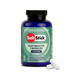 SaltStick elektrolüüdid kofeiiniga - Soolapillid ja elektrolüüdid jooksmiseks, hüdreerimiseks, jalgade krampide leevendamiseks, spordi taastamiseks, matkamiseks vajalikud vahendid - sool, magneesium, kaalium, D3-vitamiin - 100 loend