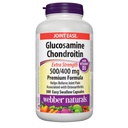 Webber Naturals Glükoosamiin Kondroitiin D3-vitamiiniga, lisatugevus, 500/400 mg, Premium Formula, 300 Kerge neelamiskapslid