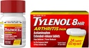 Tylenol 8-tunnine artriit Valu tabletid atsetaminofeeniga liigesevalu jaoks, 24 ct