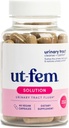 UT-Fem Solution - Fast-Acting Urinary Tract Flush for Women, Proactive UTI Support, Promotes Cleansing & Comfort, Clinical-Strength D-Mannose, Cranberry, and Natural Ingredients - 60 Vegan Capsules