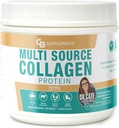 CB Supplements Multi kollageenvalk – hüdrolüüsitud kollageen liigestele, nahale, soolestikule, juustele ja küüntele Tervis – Vanilje maitsestatud pulber tüübiga I, II, III, V & X – Rohutoit ja puhas – 58 serveerimist
