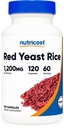 Nutricost Red Yeast Rice 1200mg, 120 kapslit - 60 Serv, Veggie Caps, Non-GMO, Gluteenivaba
