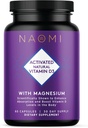 NAOMI aktiveeritud vitamiin D3 5000 RÜ (125 mcg) täiendus magneesiumiga tugevate luude, hammaste, lihaste, immuunsüsteemi ja meeleolu toetamiseks, mitte-GMO, Gluteenivaba, 60 Veggie kapslit, 30 päeva pakkumine