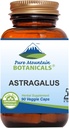 Pure Mountain Botanicals Astragalus Juurkapslid - 90 Kosher Vegan Caps 470mg Orgaaniline Astragalus