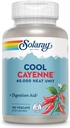 SOLARAY Cool Cayenne Pepper 40 000 HU, Cayenne Pepper Kapslid, seedimisabi, Bio-Cool Process, Lab Verified, 60-päevane raha tagastamise garantii, 90 Servings, 180 VegCaps