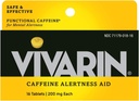 Vivarin, kofeiinipillid, 200 mg kofeiini igas tabletis, ohutult ja tõhusalt aitab teil püsida ärkvel, häireabi, energialisa, 16 tabletti - 5 pakendit