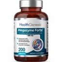 Megazyme Forte 200 tabletid - looduslikud taime proteolüütilised ensüümid Nattozimes Serrazimes toetab seedetrakti immuunsüsteemi