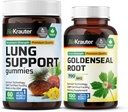 BIO KRAUTER Lung Support 60 Gummies & Goldenseal 100 kapslit