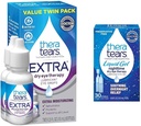 TheraTears Extra Dry Eye Therapy määrdeaine silmatilgad kuivadele silmadele, 0,5 fl oz pudel, 2 Count (1. pakk) & Vedel geel Öösel määrivad silmatilgad kuivadele silmadele, ühekordse kasutusega viaalid, 30 loend