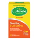 Culturelle Bloating & Gas Defense, seedetrakti ensüümid ja probiootikumid seedetrakti tervisele, 30 kapslit, toetab juhuslikku seedimist ja ebamugavust