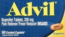 Advil Caplets, 200 mg, 50 ct