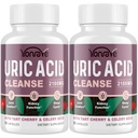 Uric Acid Cleanse & Detox Tart Cherry, Selleri Seed Uric Acid Supplement - Uric Acid Levels, liiges, neerud ja uni - 90 Veggie kapslid (2 pudel)