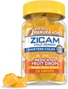 Zicam Cold Remedy Tsink Ravimid Puuviljatilgad, Manuka Mesi Maitse, Homöopaatiline, Külma Lühendamise Meditsiin, Lühendab Külma Kestust, 25 Krahv