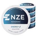 NZE kofeiin Nootroopsed kotid (Peppermint) - energiakotid 50mg kofeiini, alfa GPC, L-türosiini ja L-teaniini ilma suhkruta või kunstlikud magusained - 15 nikotiini tasuta kotid purgi kohta - 5 pakendit