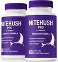 (2 Pack) Nite Hush Pro kapslid - avage oma täielik potentsiaal NiteHush Pro valemiga - Premium toetus fookusele, kontsentratsioonile ja tasakaalustatud tervisele, ametlik NiteHushPro pillide ülevaade (120 kapslit)