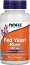 NOW Foods Red Pärmi riis, 600 mg, 60 Veg kapslit