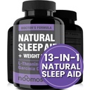 NooMost Natural Sleep Aid Supplements Magneesium, L theanine & Garcinia | Unepillid sügavaks ja rahutuks uneks täiskasvanutele | Mitte-Habit-Forming | Aitab Langeda Kiiresti Magama kauem | 60 Tabs