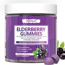 Elderberry Gummies Immun Support Supplement: Elderberry C-vitamiin ja tsink pakuvad antioksüdante Gluteenivaba 130 kummikuid