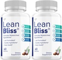 Lean Bliss Pills, Lean Bliss Reviews, Lean Bliss Advanced Formula Pills, Lean Bliss Kõik looduslikud Formula Supplement kapslid, Lean Bliss Tervislik Kaal Toetus (2 Pack - 120 kapslit)
