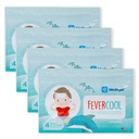 FeverCool Patches - Cooling Patches for Palavik, Migreen & Peavalu Relief | Made in The USA | Cool Temperature | Mess & Lõhn Vaba | Täiskasvanud & Lapsed 2+ | 4 Packs (16 x Patches)