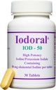Optimox Iodoral 50 mg täiendus - kaaliumjodiidi tabletid, kõrge tugevusega jood, toidulisandid kilpnäärme toetamiseks, Lugoli joodi lahus - 30 loend