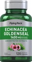 Torukapslid Rock Echinacea Goldenseal Kapslid | 1400mg | 120 Taimekapslid | Mitte-GMO, Gluteenivaba täiendus
