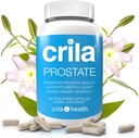 CRILA eesnäärme lisandid meestele - 60 Ct. I looduslik valem vähem vannituba reise * ja täiustatud uni *, patenteeritud eesnäärme tugi NO Saw Palmetto ekstrakti ja NO kõrvaltoimeid *