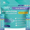 Elektrolüütpulber Suhkruvaba hüdratatsiooni pakendid Acai Berry HydroMATE 16 Pulgad