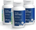NatureCity True-Osteo taimepõhine lisand luu tugevusele | vetikakaltsium ja magneesium, taimepõhine D3-vitamiin, K2-vitamiin, räni õrn kõhul (360 kapslit)