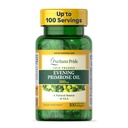 Puritan's Pride Cold Pressed Evening Primrose Oil 500 mg koos GLA, Dietary Support Supplement for Women and Skin Health, 100 Rapid Release Soft Gels