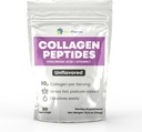 Kollageenpeptiidide pulber hüaluroonhappe ja C-vitamiiniga, soodustab juuste, küünte, naha, luu ja liigeste tervist, maitsestamata kollageeni valgu pulber, 30 serveerimist, 10,8 oz