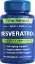 Resveratrooli lisand 1200mg kõrge potentsusega - orgaaniline transresveratrool tõhustatud imendumisega rakuliste ja kognitiivsete tervise toidulisandite jaoks - mitte GMO võrdlus See 1200 mg teistele 500mg või 1000mg