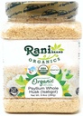 Rani Organics Psyllium Whole Husk Powder (Isabgol), Dieet Fiber Supplement, USDA Organic 9.8oz (280g) PET Jar ~ All Natural | Vegan | Gluteeni Sõbralik | Non-GMO | India päritolu