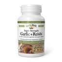 Looduslikud tegurid GarlicRich, Super Tugevus Küüslauk + Reishi, 120 hilinenud vabastavad taimetoitlased kapslid